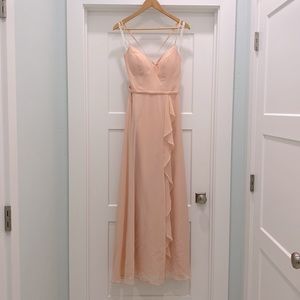 Azazie bridesmaid dress in Pearl Pink, unaltered size A6.